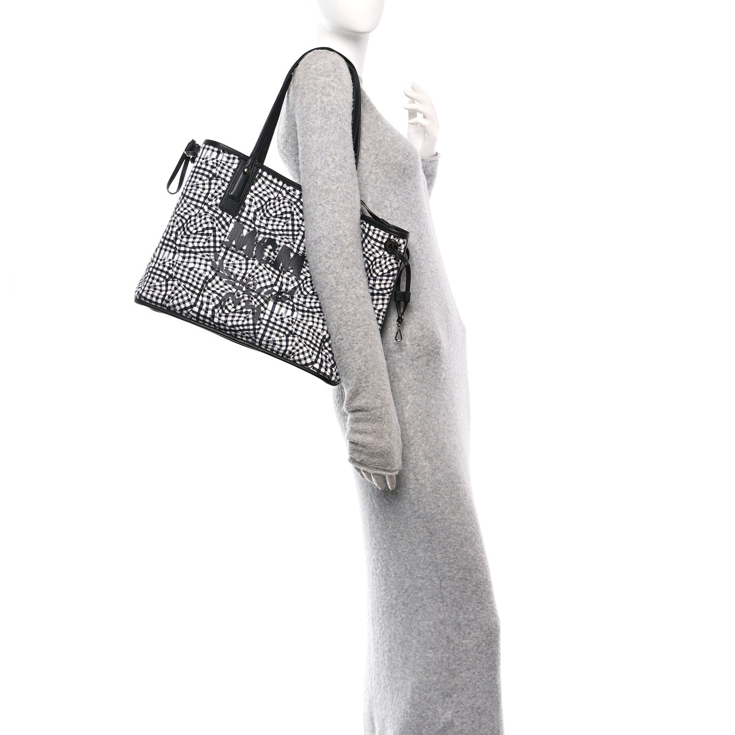 Visetos Medium Liz Reversible Shopper Tote Black