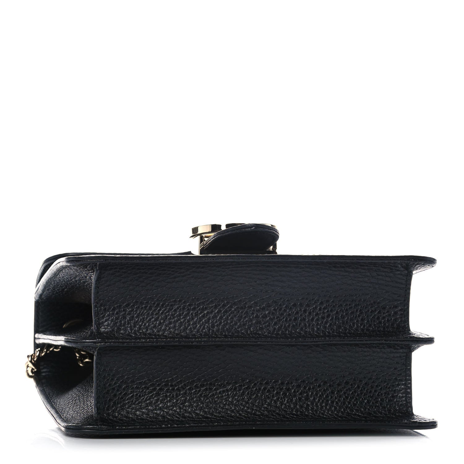 Gucci Dollar Calfskin Small Interlocking G Shoulder Bag Black 4 of 11