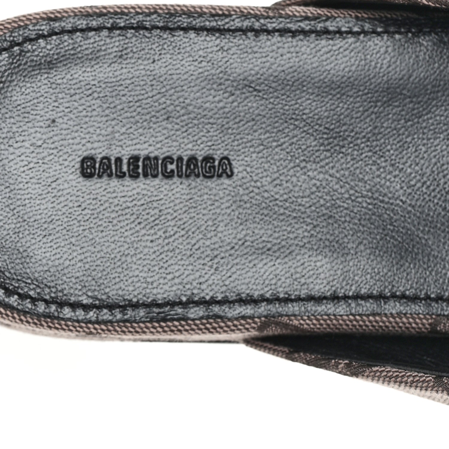 Balenciaga Jacquard BB Monogram Mens Cosy Mules 42 Dark Mink Grey Dark Brown 8 of 10