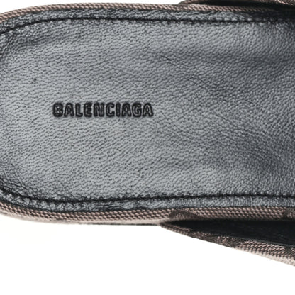 Balenciaga Jacquard BB Monogram Mens Cosy Mules 42 Dark Mink Grey Dark Brown 8 of 10