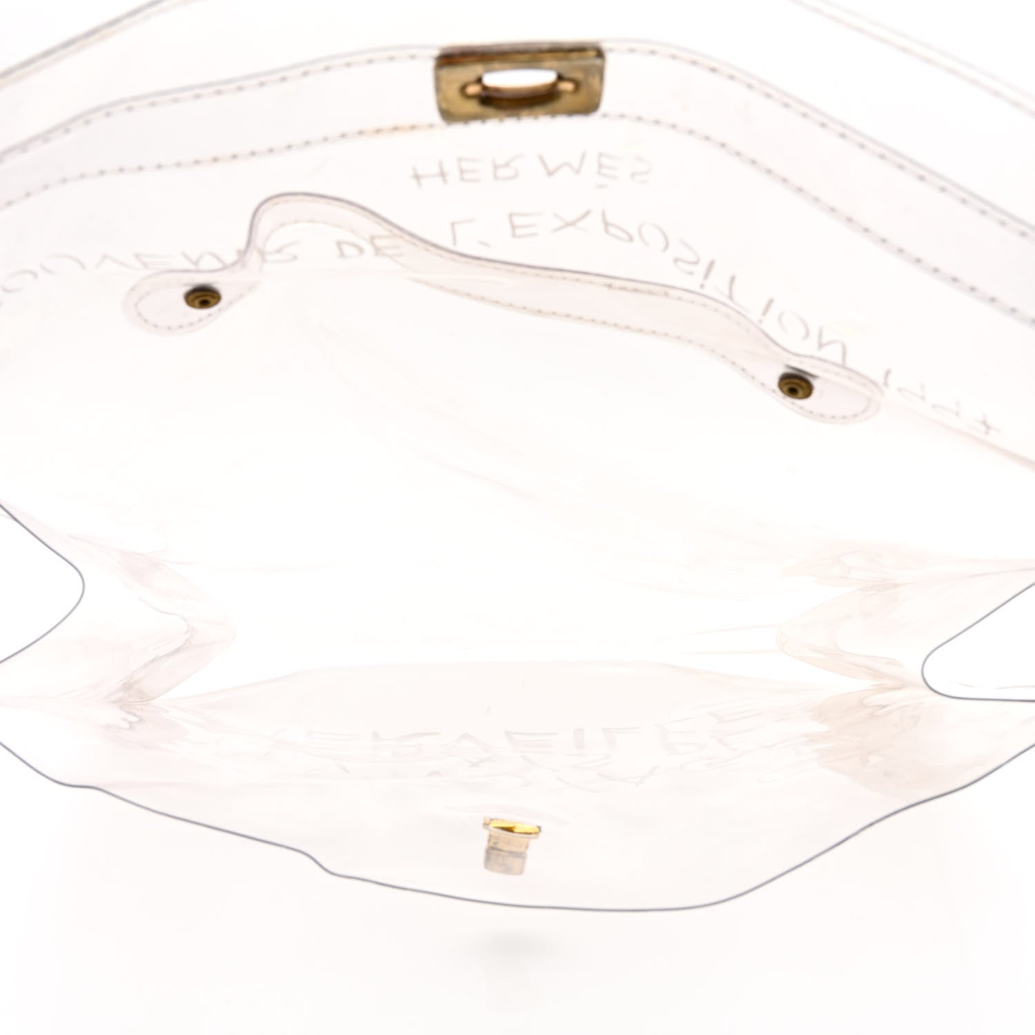 Hermes Vinyl Souvenir De L'Exposition Kelly Transparent 5 of 11