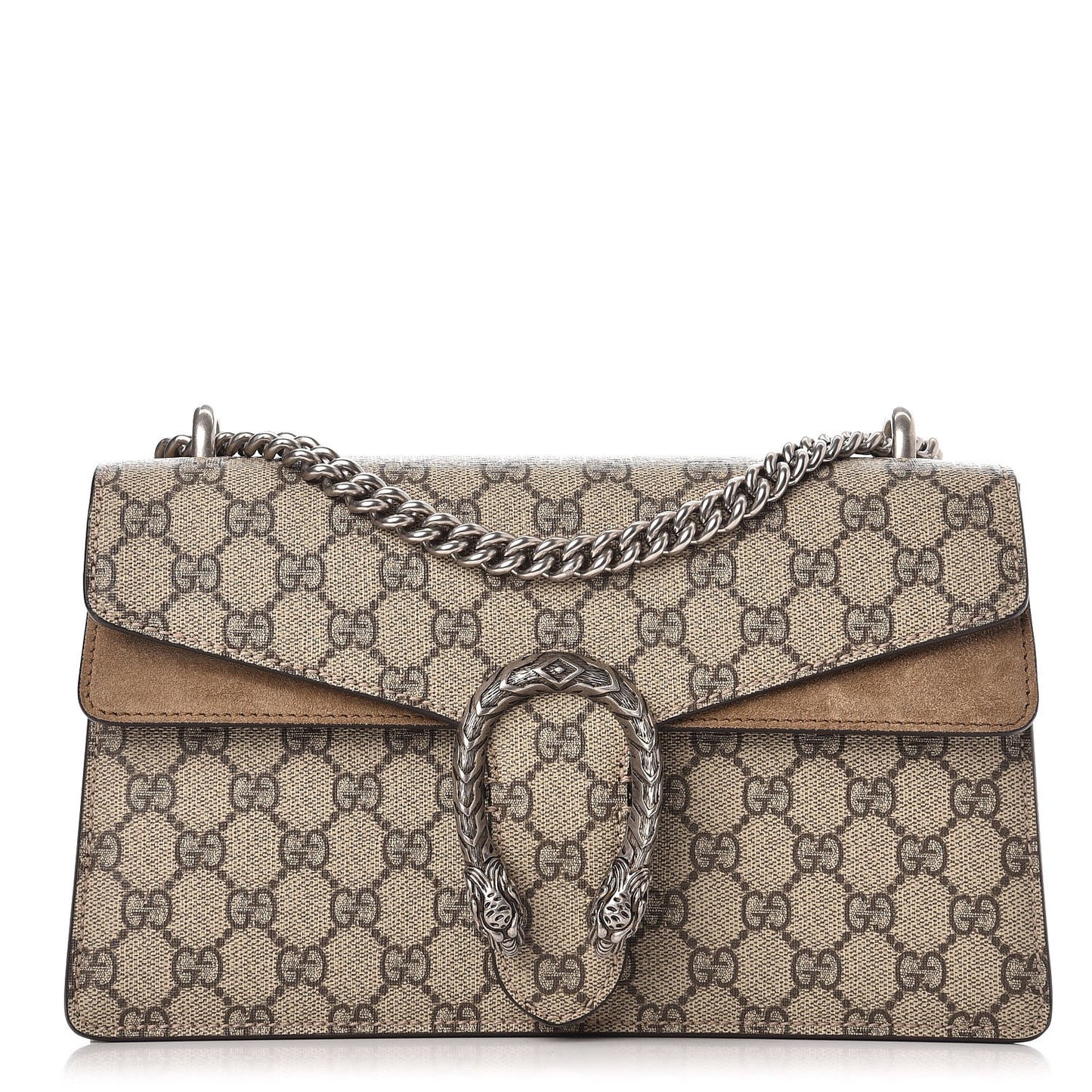 GG Supreme Monogram Small Dionysus Shoulder Bag Taupe
