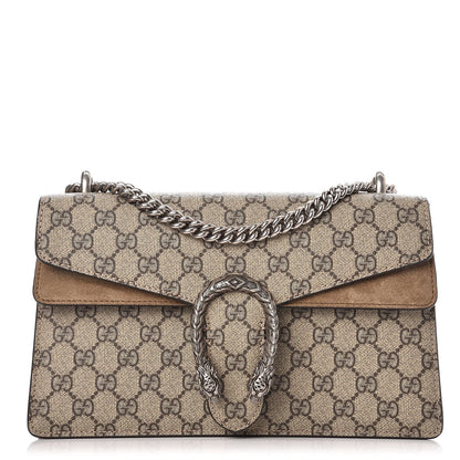 Gucci GG Supreme Monogram Small Dionysus Shoulder Bag Taupe 1 of 8