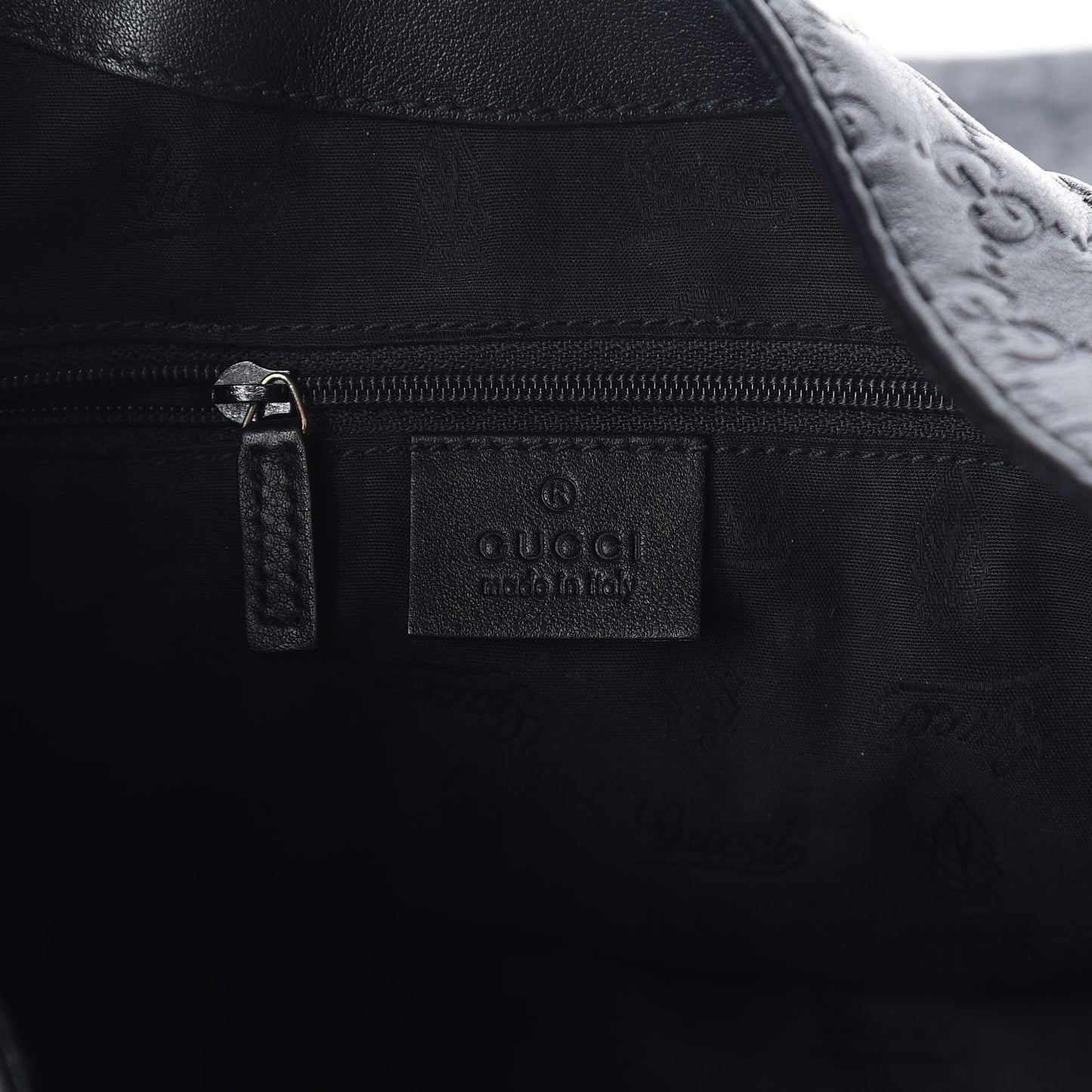 Guccissima Large New Ladies Web Hobo Black