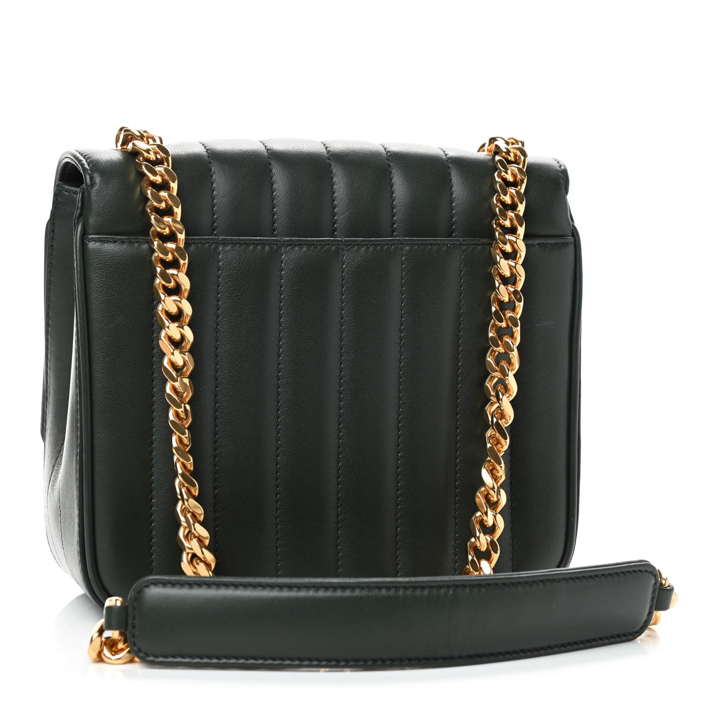 Lambskin Matelasse Monogram Medium Vicky Chain Bag Algae