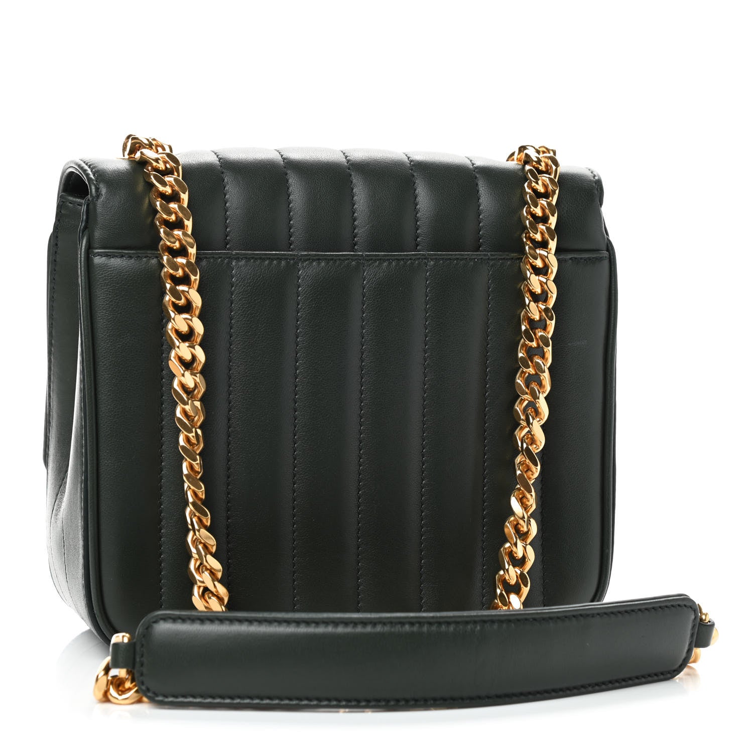 Saint Laurent Lambskin Matelasse Monogram Medium Vicky Chain Bag Algae 3 of 10