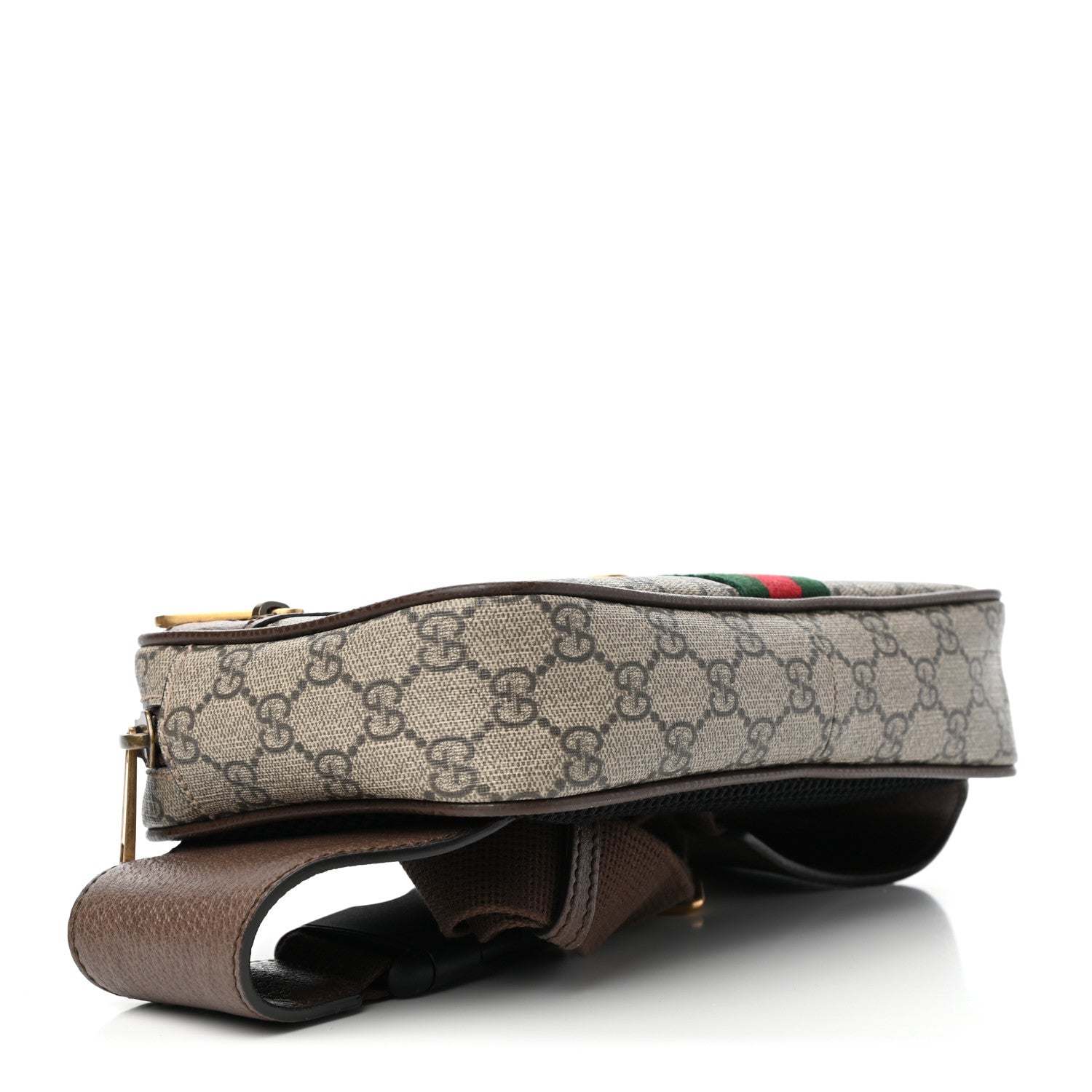 Gucci Soft GG Supreme Monogram Medium Ophidia Belt Bag Dark Brown 3 of 4