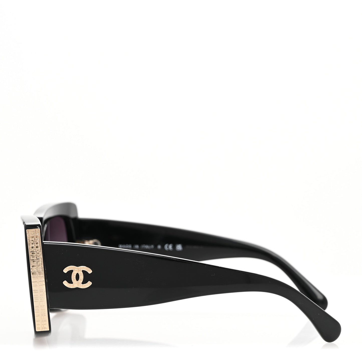 Acetate Rectangle Sunglasses 5435 Black