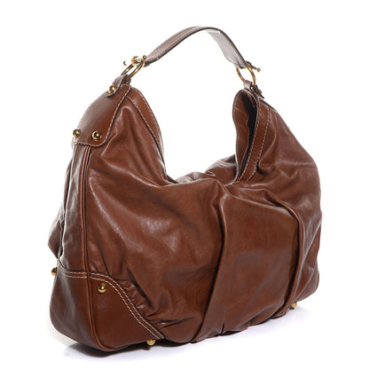 Gucci Leather Large Jockey Hobo Brown 3 of 9