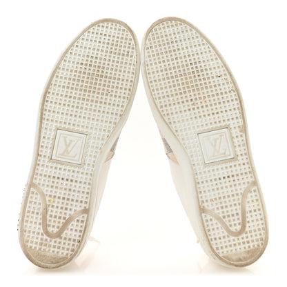 Louis Vuitton Damier Azur Front Row Sneaker 37.5 White 6 of 9