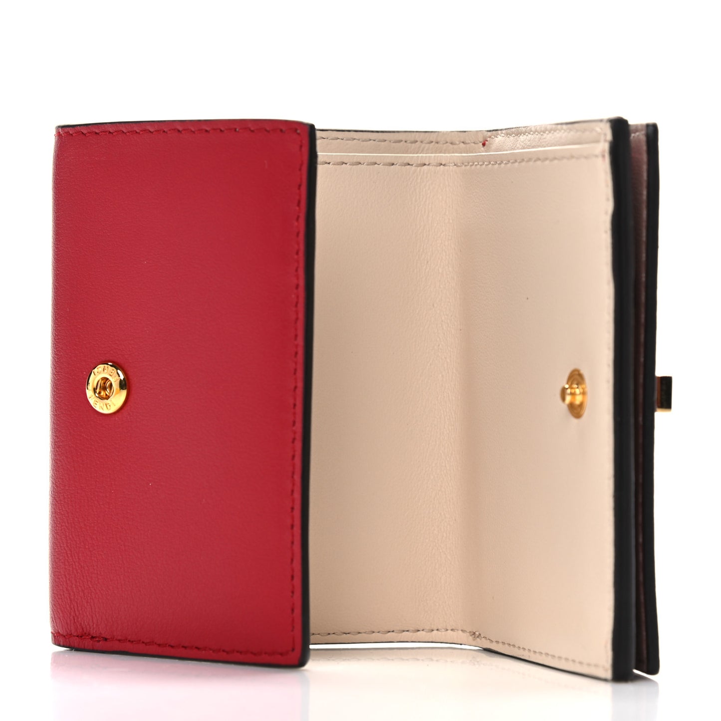Vitello Grace Peekaboo Micro Tri-Fold Wallet Fragola