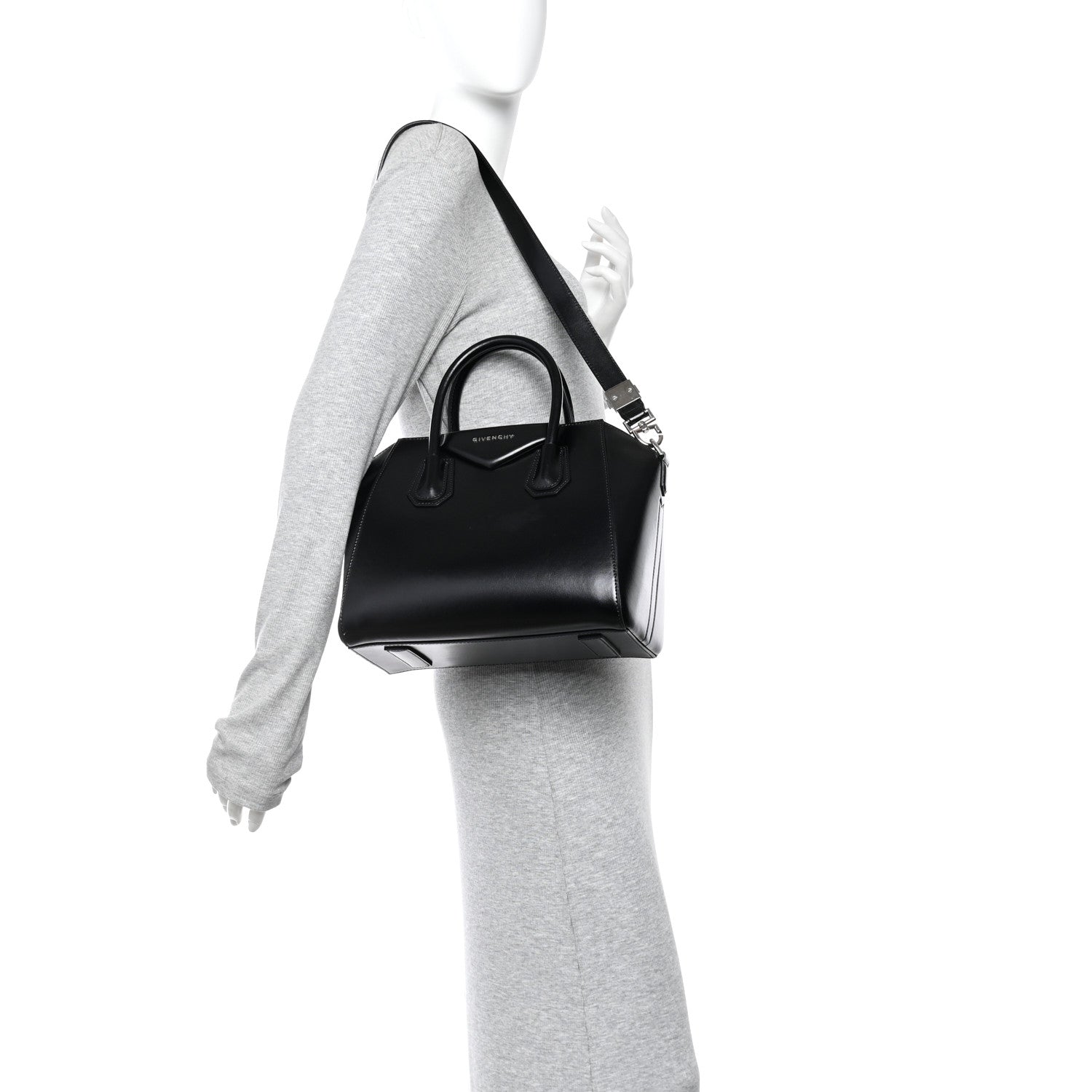 Givenchy Shiny Lord Calfskin Small Antigona Black 2 of 10