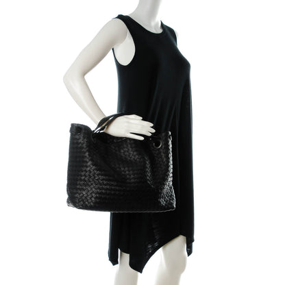 Bottega Veneta Nappa Intrecciato Bella Tote Nero Black 2 of 8