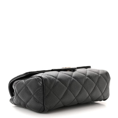 Chanel Caviar Quilted Flap Cosmetic Case Black 3 of 10