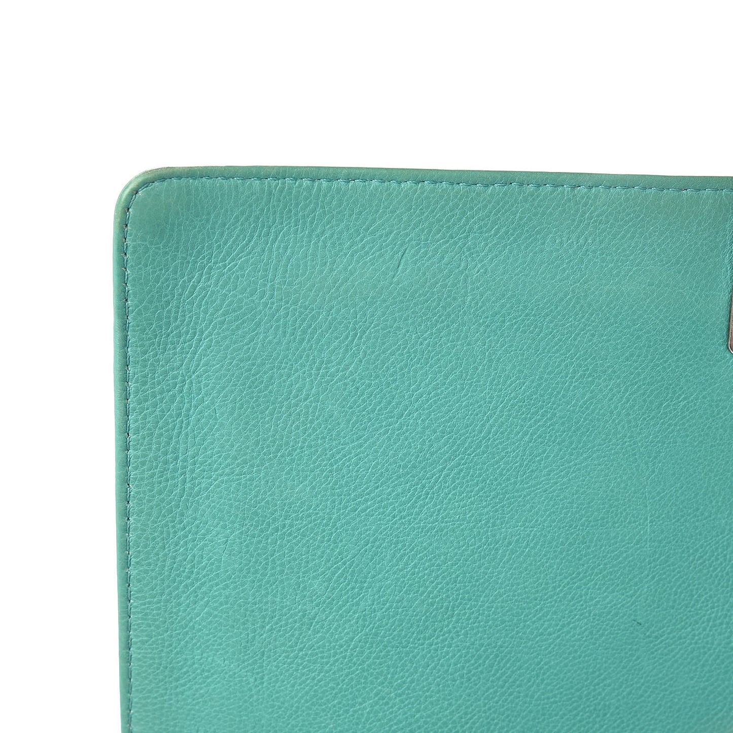Calfskin Quilted Large Boy Flap Green
