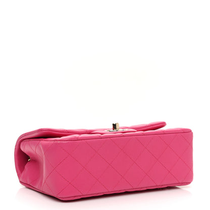 Chanel Lambskin Quilted Mini Rectangular Flap Fuchsia 4 of 11