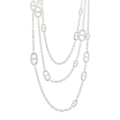 Hermes Sterling Silver Farandole Necklace 160 1 of 4