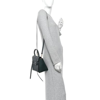 Celine Grained Calfskin Nano Belt Bag Abyss Blue 2 of 9