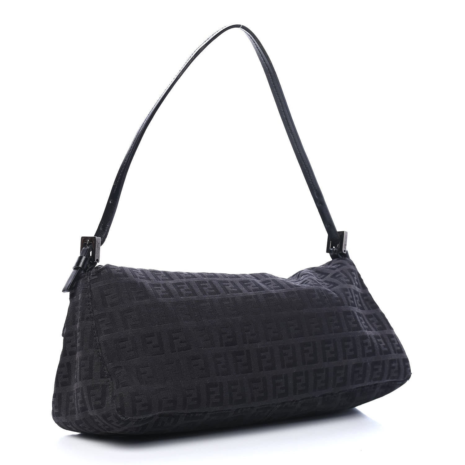 Fendi Zucchino Baguette Black 3 of 10