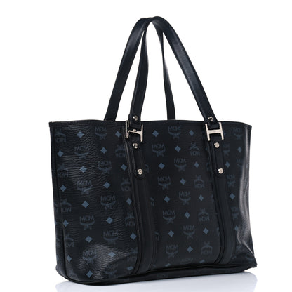 MCM Visetos Shopping Tote Black 2 of 11