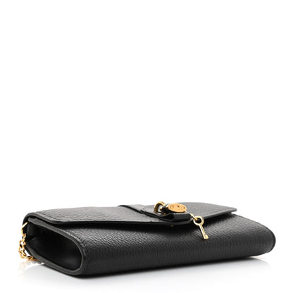 Chloe Shiny Grained Calfskin Aby Wallet on Chain Black 4 of 9