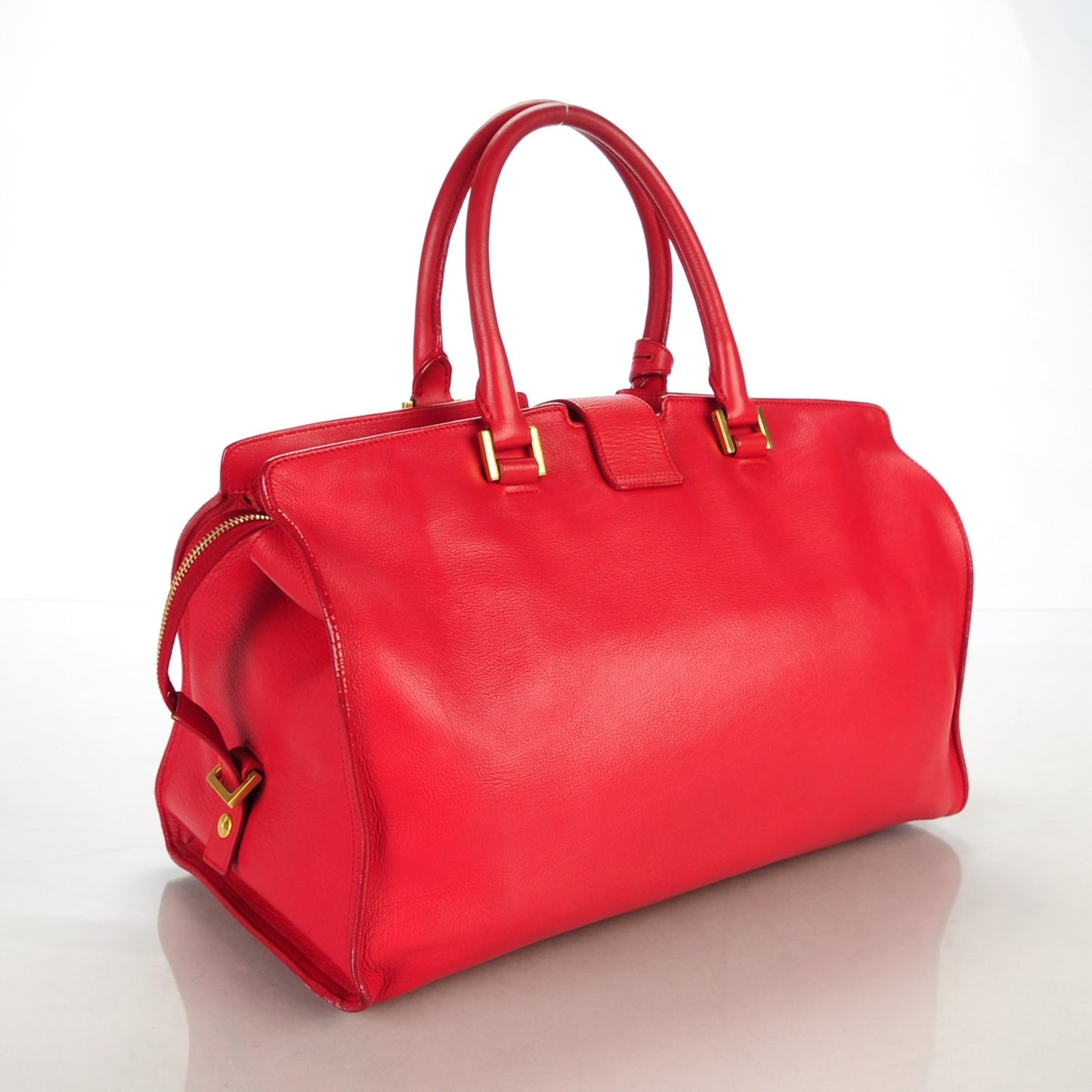 Calfskin Medium Classic Cabas Y Red