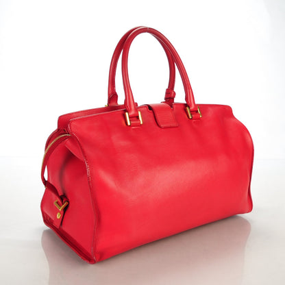 Saint Laurent Calfskin Medium Classic Cabas Y Red 3 of 7