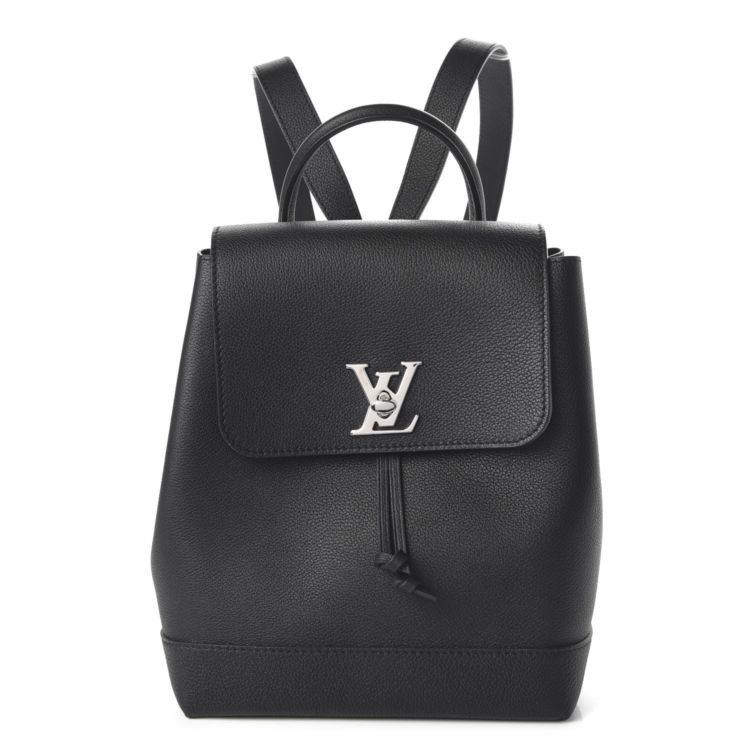 Louis Vuitton Calfskin Lockme Backpack Black 1 of 8