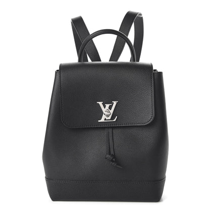 Louis Vuitton Calfskin Lockme Backpack Black 1 of 8