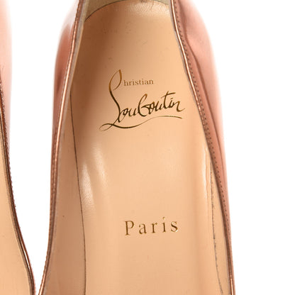 Christian Louboutin Metallic Patent Pigalle Follies 100 Pumps 36.5 Cappuccino 7 of 10