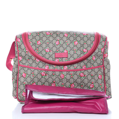 Gucci GG Supreme Monogram Rose Bud Diaper Bag Pink 3 of 11