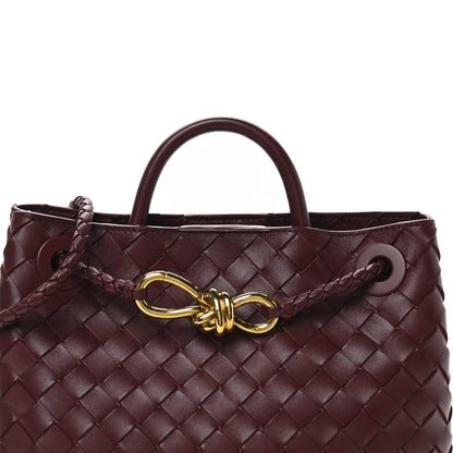 Bottega Veneta Nappa Intrecciato Small Andiamo Shoulder Bag Barolo 7 of 9