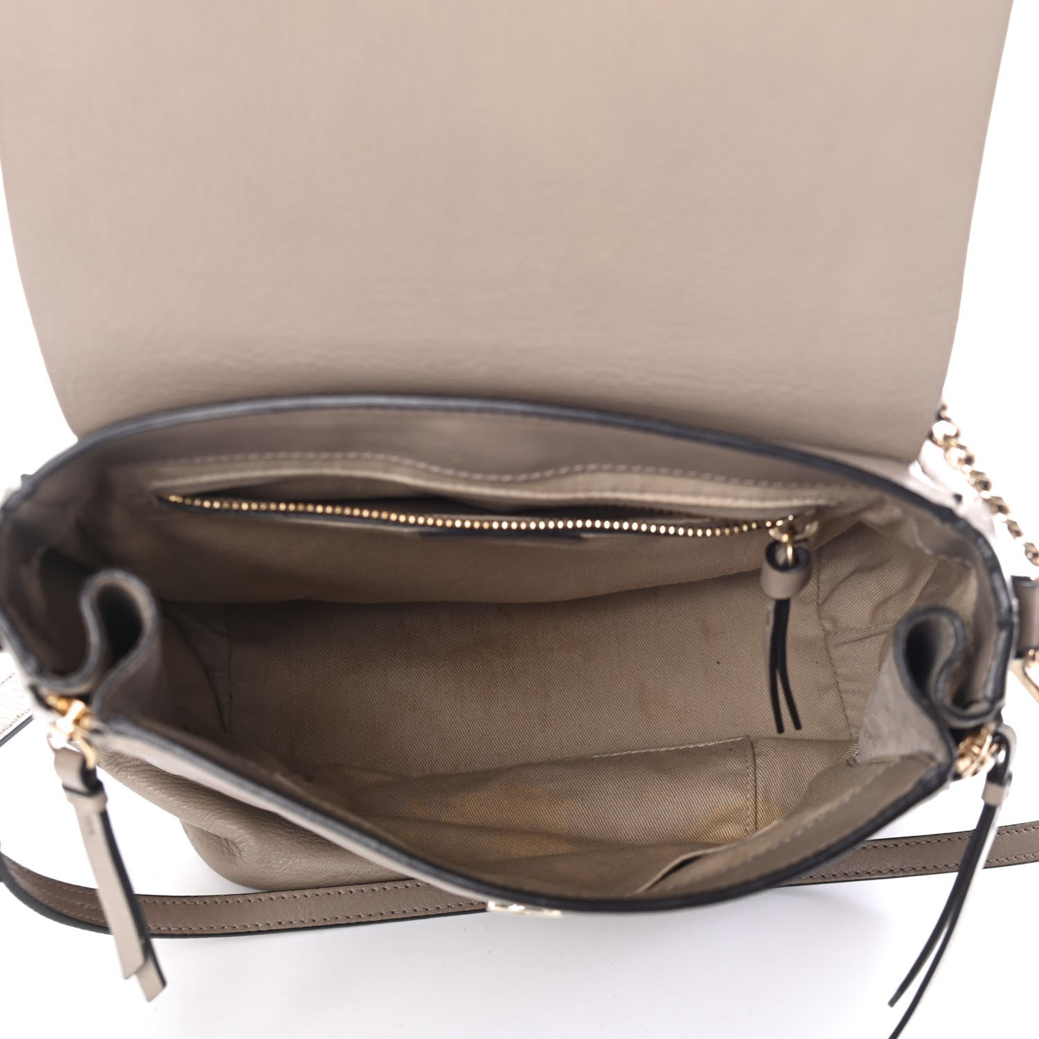 Chloe Suede Calfskin Medium Faye Backpack Motty Grey 4 of 5