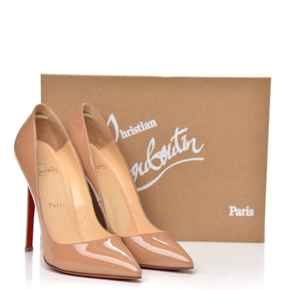 Christian Louboutin Patent Pigalle 120 Pumps 37 Nude 12 of 12