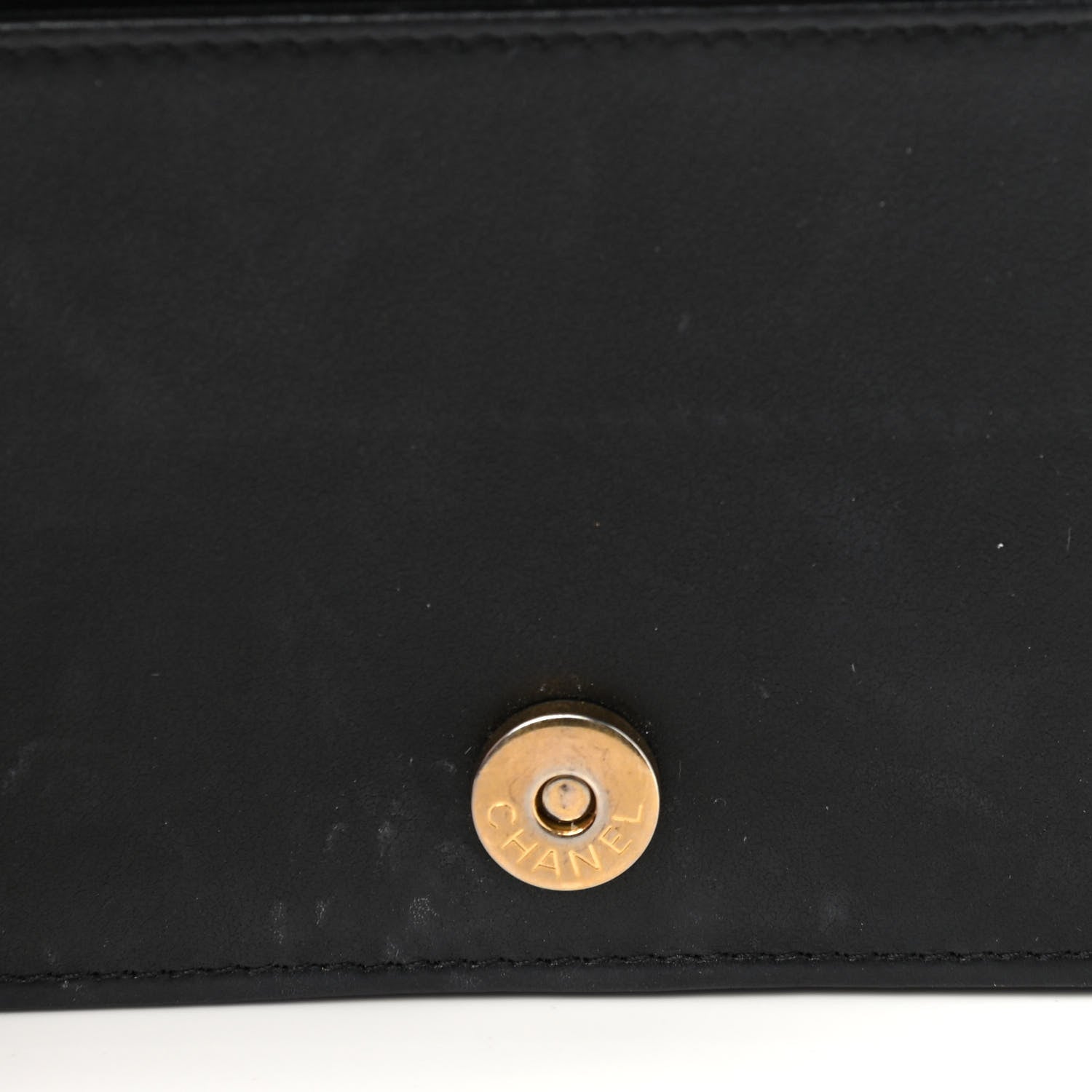 Chanel Caviar Chevron Quilted Boy Wallet On Chain WOC Black 13 of 14