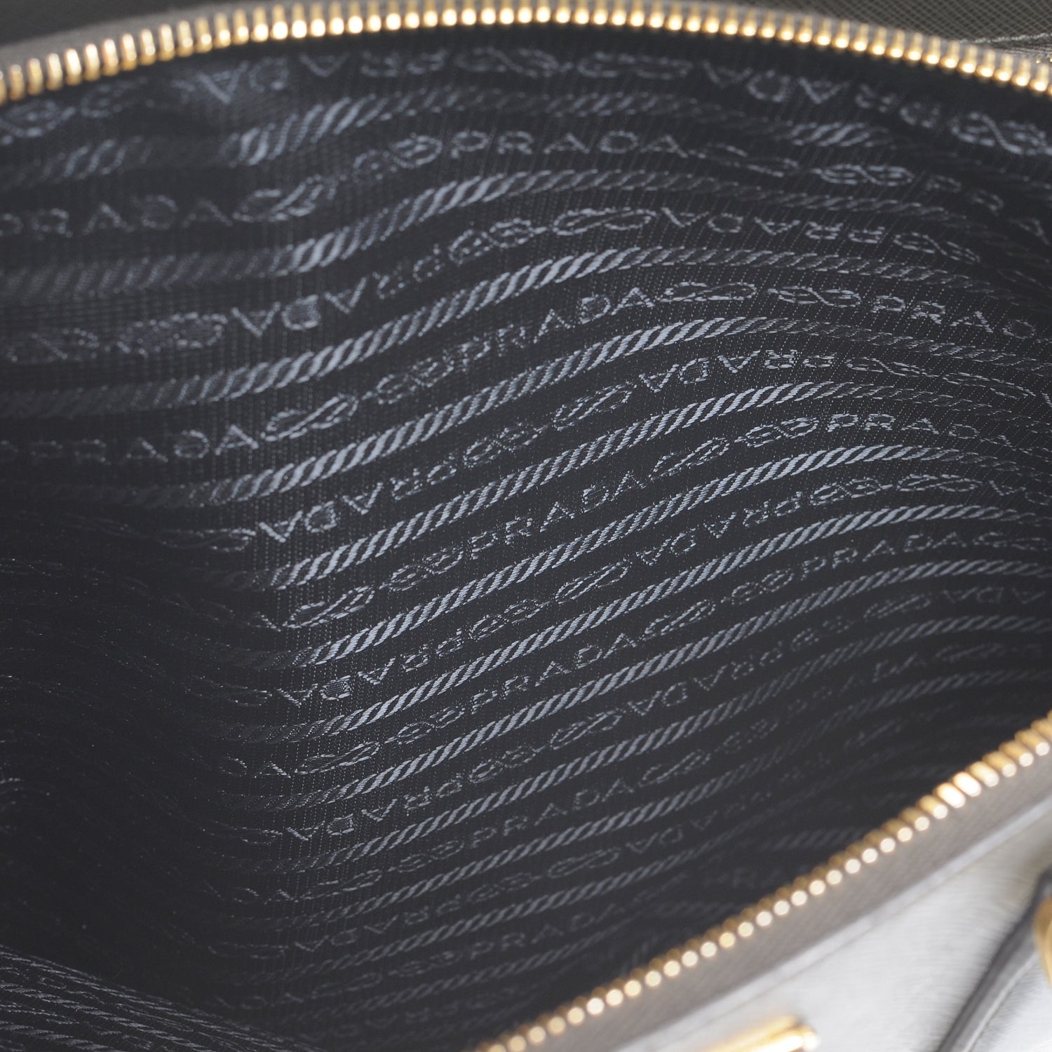 Prada Saffiano Lux Tote Militare 7 of 9