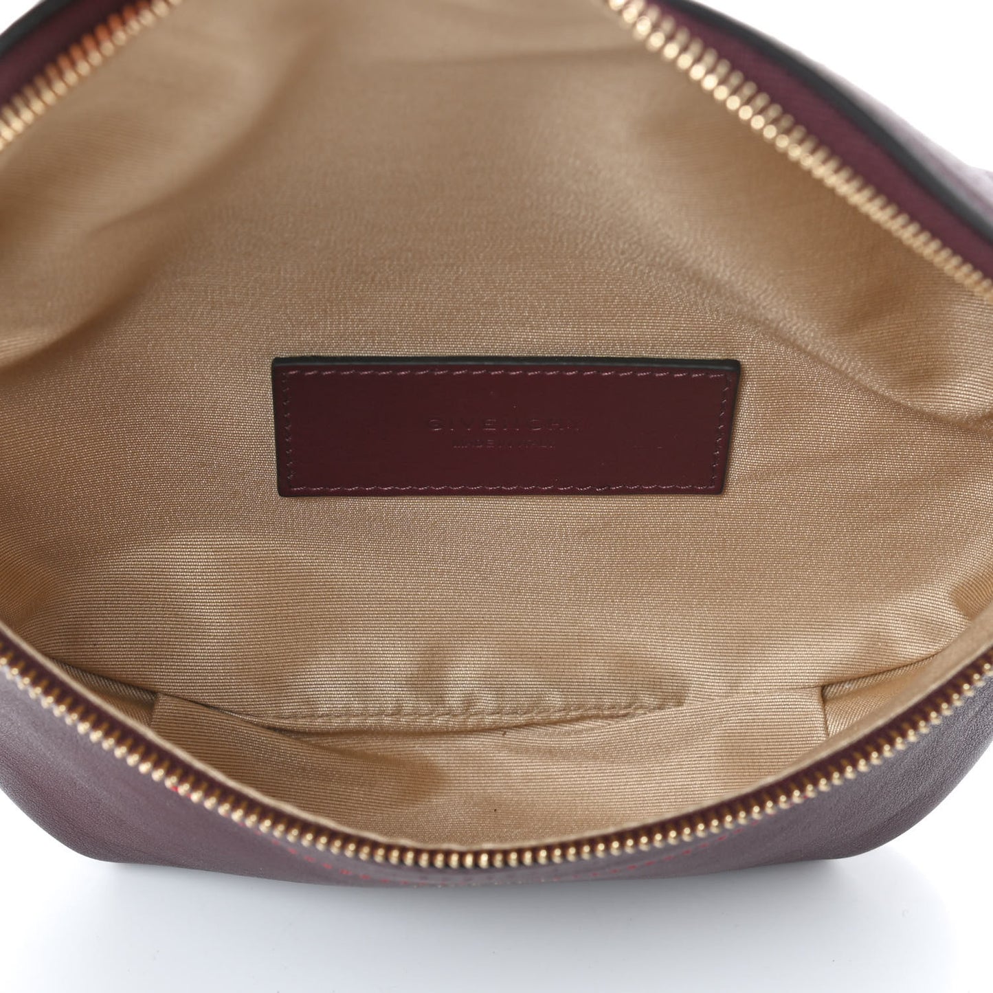 Calfskin Whip Belt Bag Aubergine