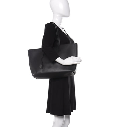 Saint Laurent Calfskin Large Shopping Tote Black 2 of 12