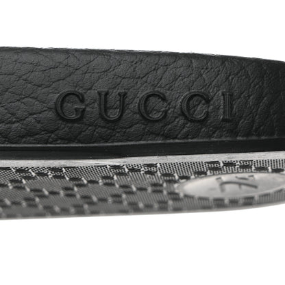 Gucci Rubber GG Monogram Perforated Womens Slide Sandals Black 6 of 9