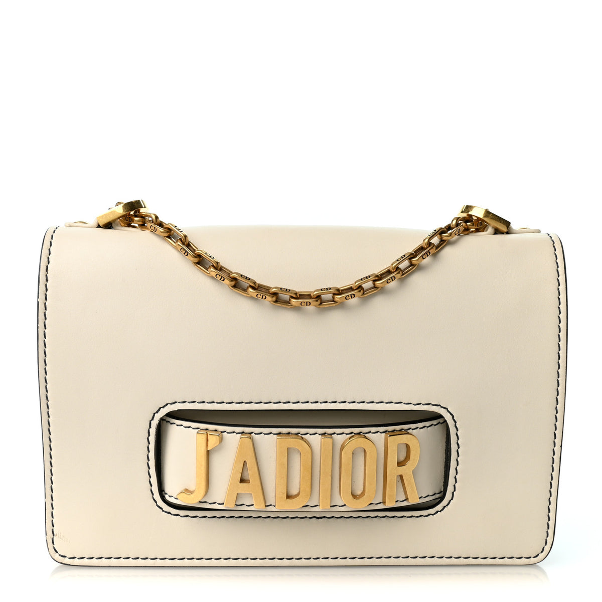 Christian Dior Calfskin J'Adior Chain Flap Bag Off White 1 of 10