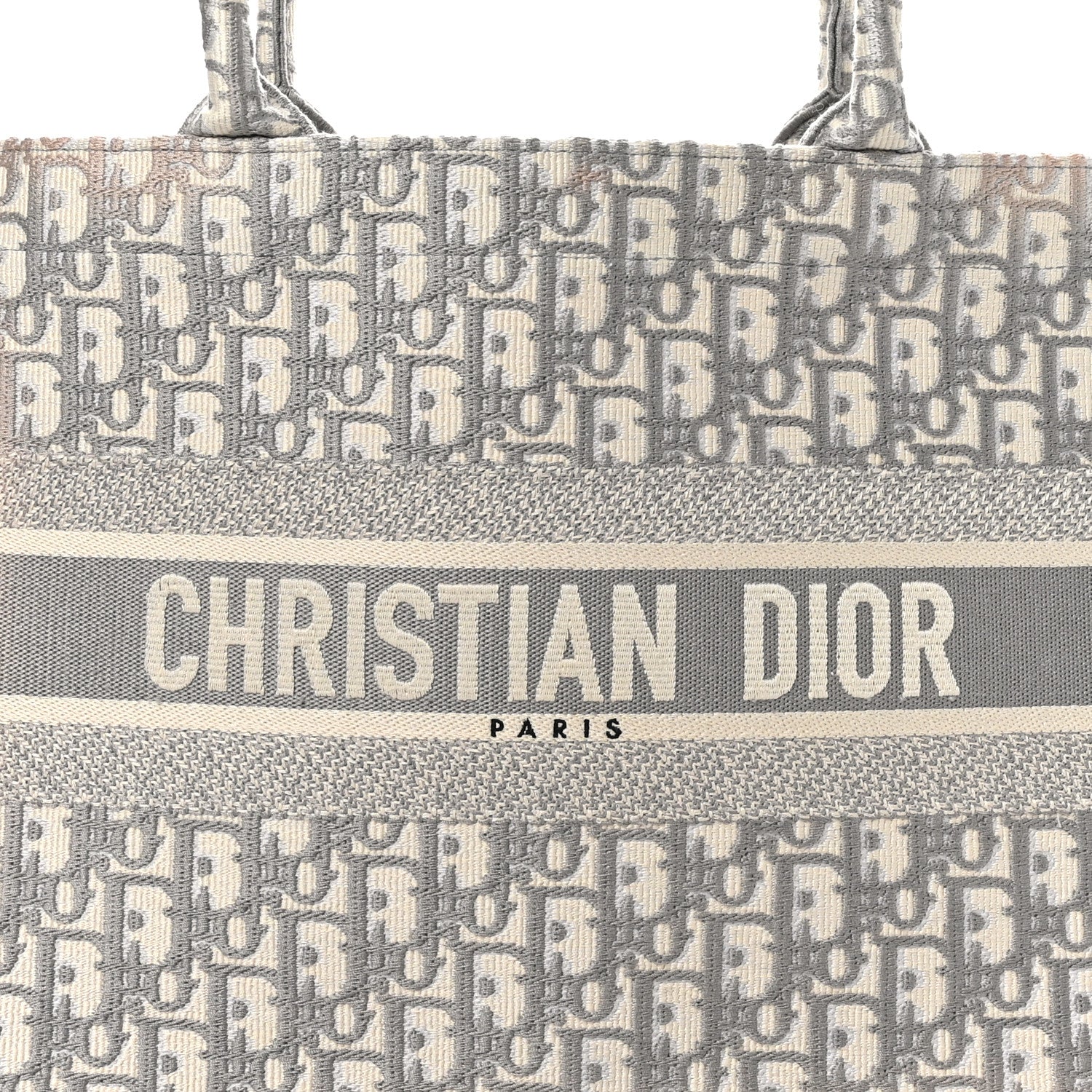 Christian Dior Oblique Medium Book Tote Grey 8 of 10