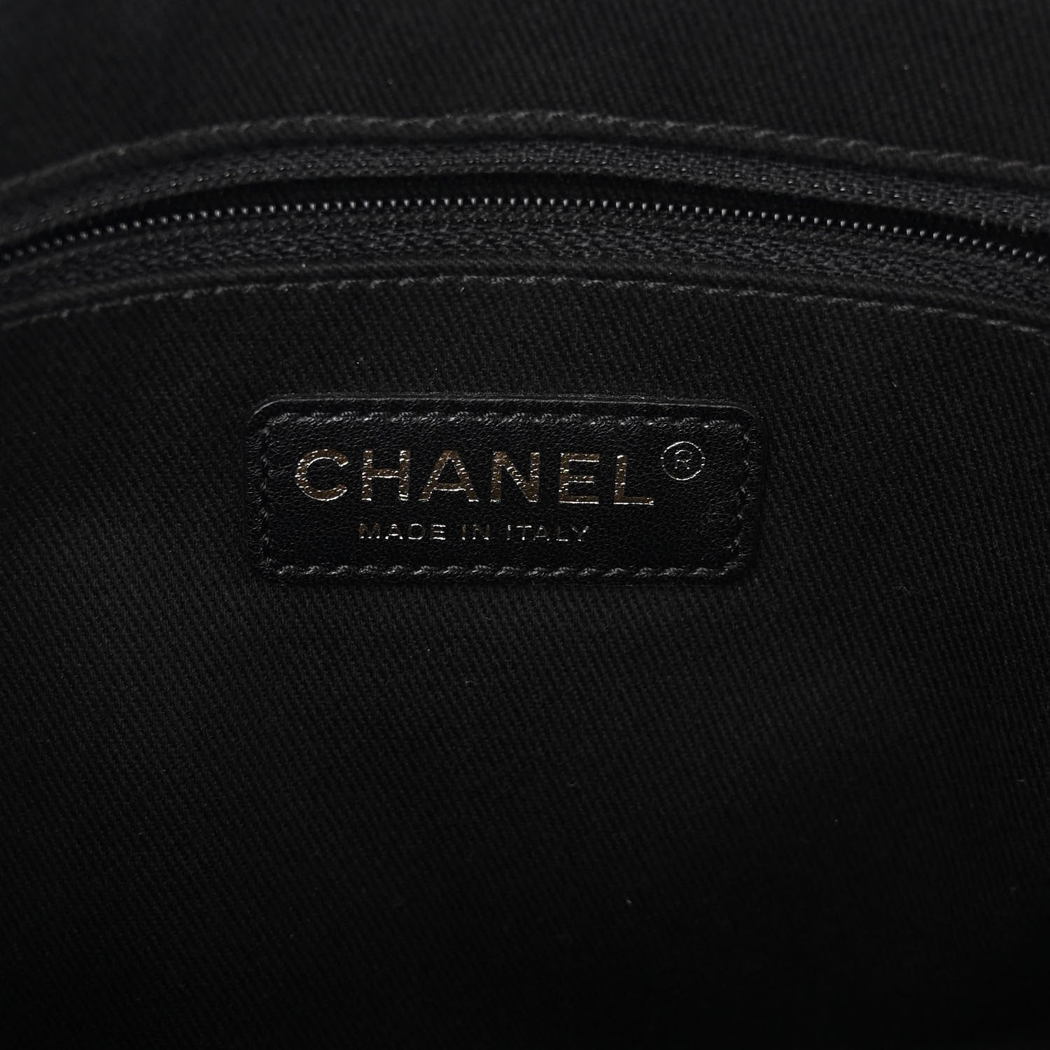 Chanel Patent Quilted Crown CC Double Zip Bag Black 8 of 12