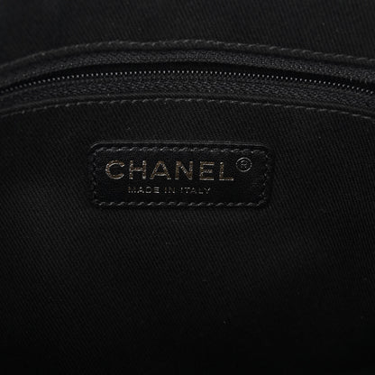 Chanel Patent Quilted Crown CC Double Zip Bag Black 8 of 12