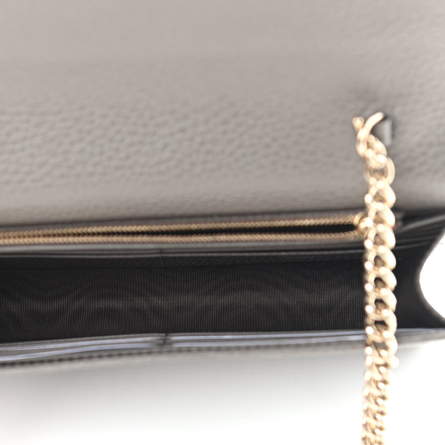 Dollar Calfskin Interlocking G Chain Wallet Loess