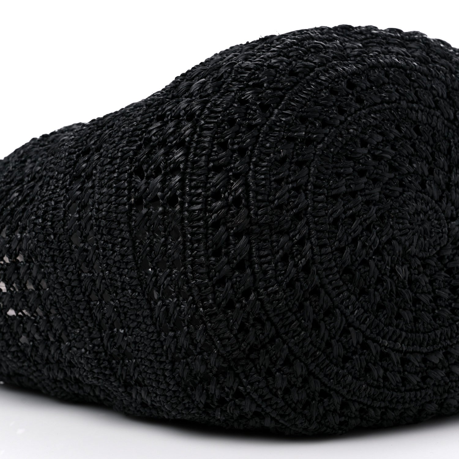 Saint Laurent Raffia Calfskin Medium Panier Tote Black 8 of 9