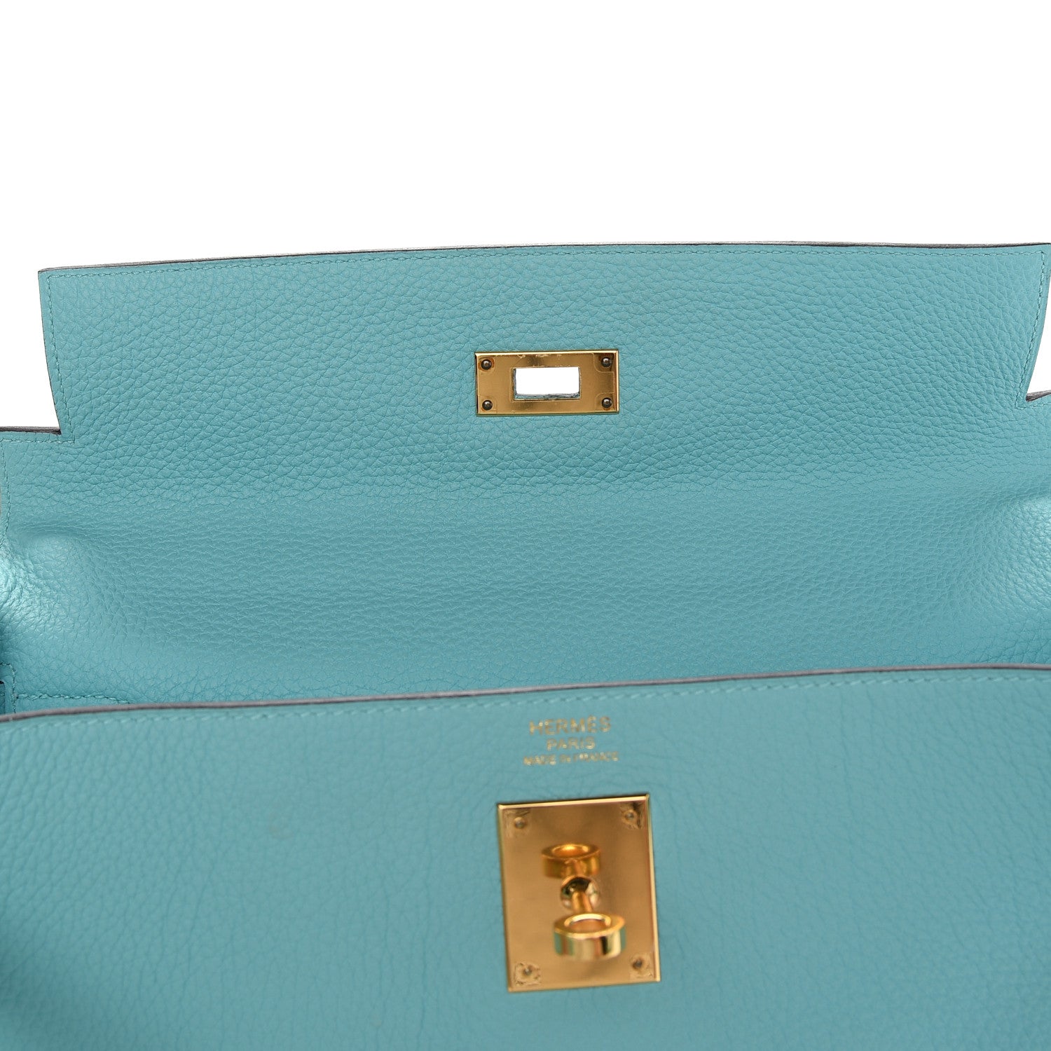 Hermes Togo Kelly Retourne 32 Bleu Atoll 15 of 40