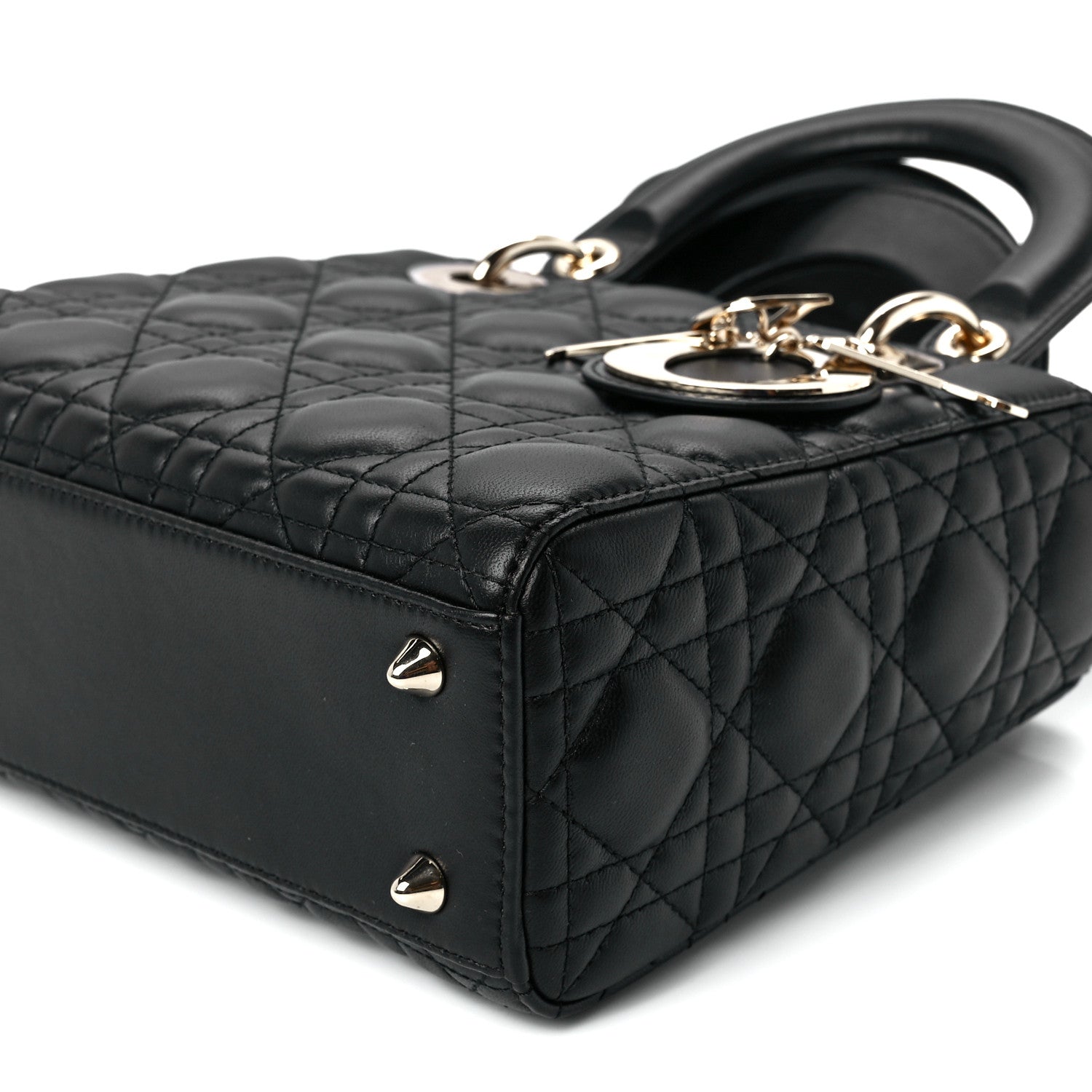 Christian Dior Lambskin Cannage Small My ABCDior Lady Dior Black 11 of 12
