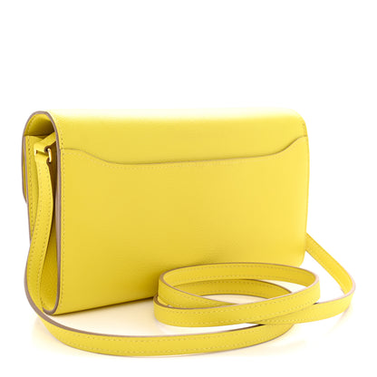 Hermes Evercolor Constance Wallet To Go Lime 3 of 10