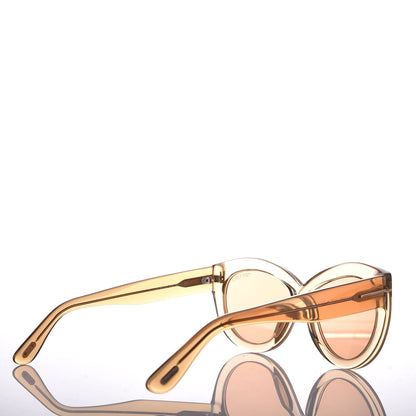 Tom Ford Diane Sunglasses TF577 Shiny Light Brown 4 of 7