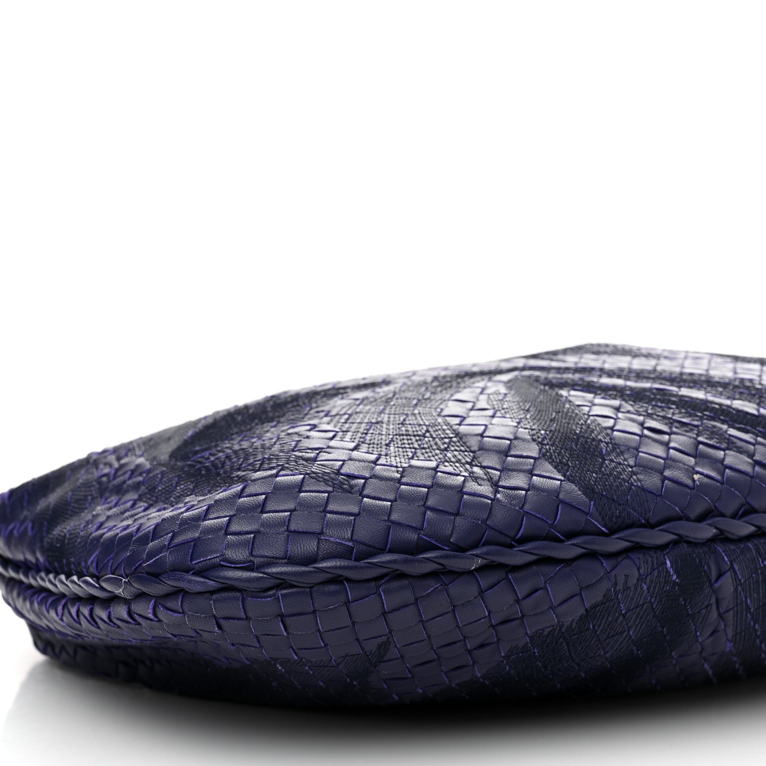 Bottega Veneta Embroidered Nappa Intrecciato Large Veneta Hobo Atlantic 10 of 13